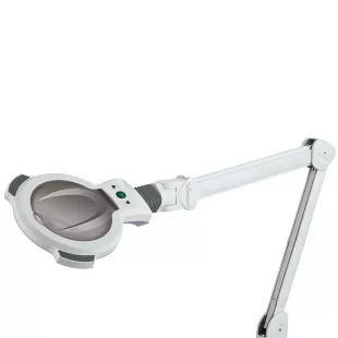   Lampa cu lup LED cu intensitate ajustabilă, ideală pentru detalii fine.
