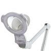 Lampa cu lup LED cu intensitate ajustabilă, ideală pentru detalii fine.