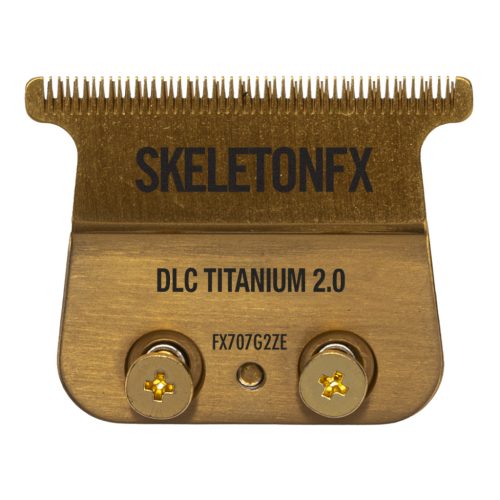 BaByliss PRO Skeleton, lamă aurie DLC din titan - Precizie și stil în tunsori de excepție.