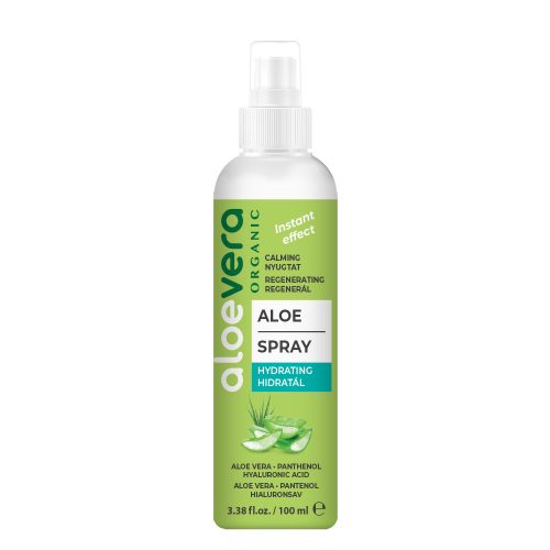 Spray organic pentru îngrijirea pielii cu Aloe Vera, 100ml