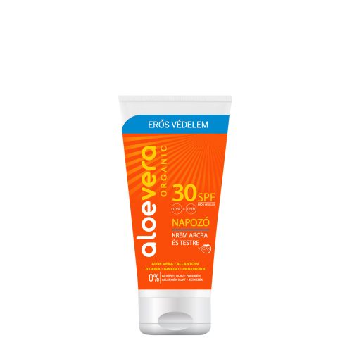 Crema solar organică Aloe Vera SPF30 pentru față și corp 50ml