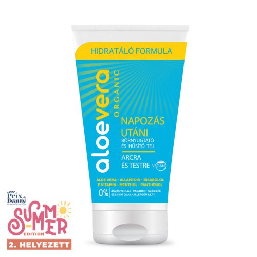 Aloe Vera Organic Lapte liniștitor și răcoritor după soare 150ml