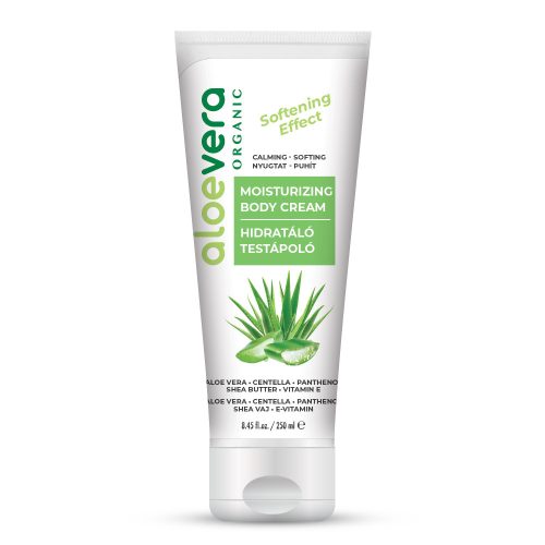 Crema hidratantă organică pentru corp Aloe Vera 250ml