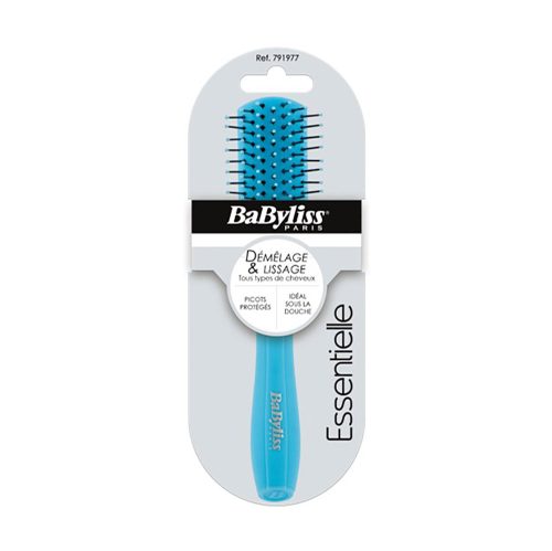 Perie de păr BaByliss cu dinți medii - metalică, pentru un păr descurcat cu stil.