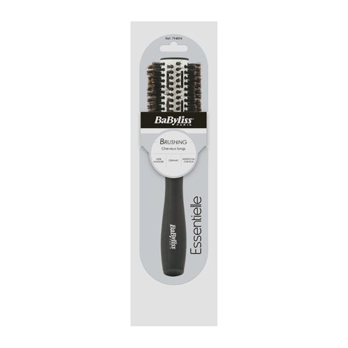 BaByliss Perie rotundă ceramică 30mm cu peri de mistreț pentru coafuri perfecte