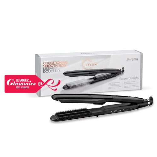 BaByliss Steam Straight: Placă de păr cu aburi pentru un păr perfect neted și strălucitor.