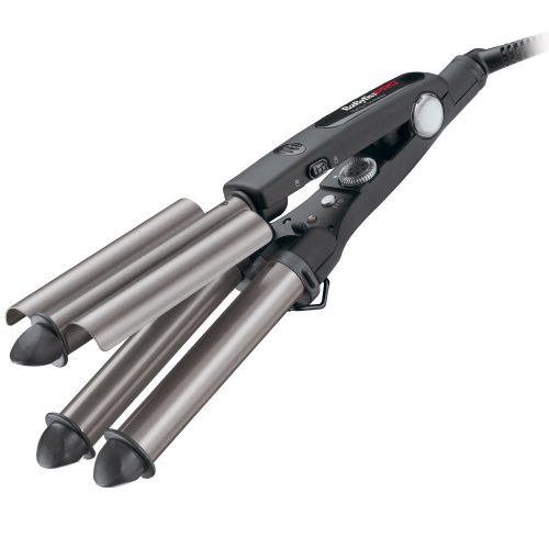 BaByliss PRO Ondulator triplu cu acoperire din Titan-Turmalină pentru bucle perfecte.