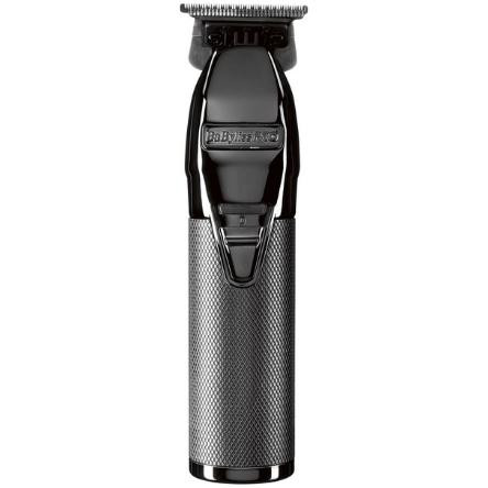 Tăietor contur fără fir BaByliss PRO SkeletonFX, gri metalic elegant.