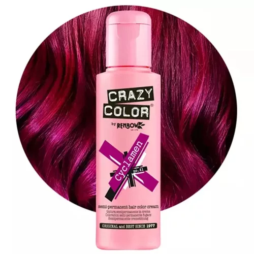 Crazy Color nuanța 41 - Cyclamen, vopsea de păr vibrantă 100ml