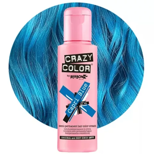 Crazy Color vopsea de păr 100ml Nr.44 - Albastru Capri