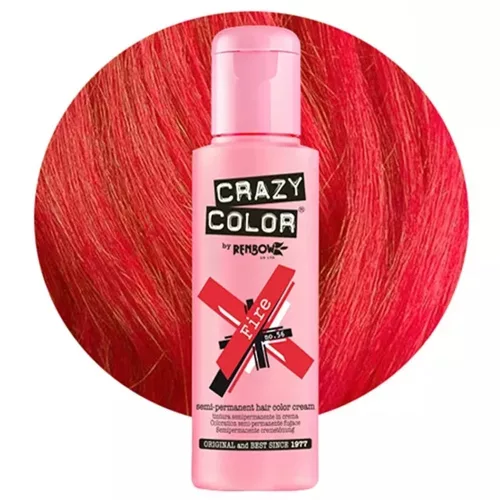 Crazy Color vopsea pentru păr 100ml Nr.56 - Foc