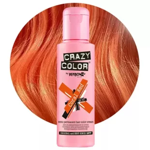 Crazy Color vopsea pentru păr 100ml Nr.57 - Roșu Coral