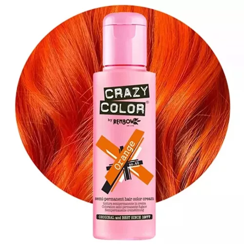 Crazy Color vopsea de păr 100ml Nu.60 - Portocalie