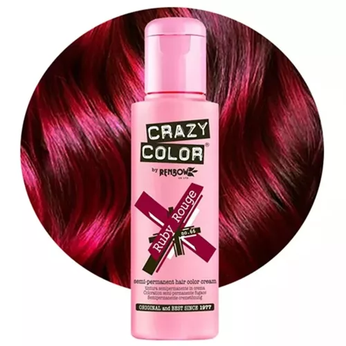 Crazy Color nuanțare păr 100ml Nr. 66 - Ruby Rouge