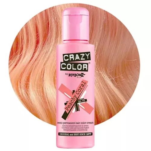 Crazy Color vopsea de păr 100ml Nr.70 - Coral piersica