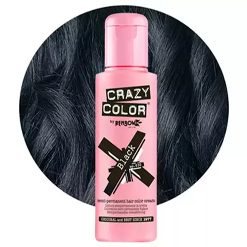 Crazy Color vopsea de păr 100ml No.030 - Negru