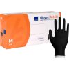 Mănuși de examinare din nitril - negru M 100buc (fără pulbere)