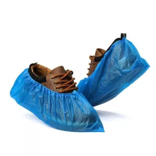   Protectori de pantofi din polietilenă - albastru / 20 bucăți