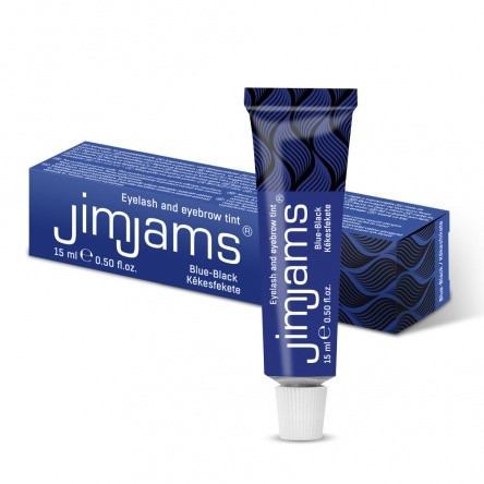 JimJams vopsea pentru gene și sprâncene NEGRU-AZURIU 15ml