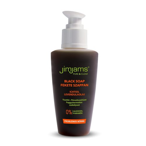 JimJams Săpun Negru Pur și Clar 125 ml – îngrijire delicată pentru piele.