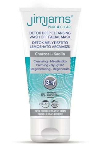 JimJams Pure & Clear Detox Masca de față detoxifiantă, 75 ml