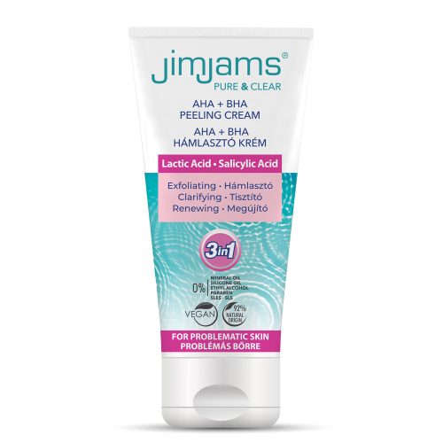 JimJams Cremă Exfoliantă Pură & Clară AHA+BHA 75ml pentru o piele radiantă-JJ3027