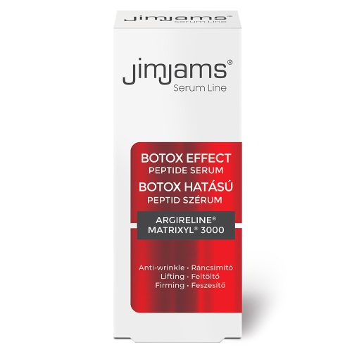 Serum JimJams cu efect de Botox cu peptide, 30ml - rejuvenare și hidratare sofisticată.