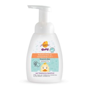   JimJams Baby Gel de baie și șampon spumă 3în1 250ml - îngrijire delicată pentru bebeluși.