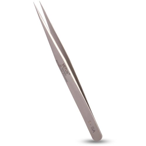 Penseta pentru gene Long Lashes, model drept - precizie și confort.