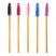 Pieptene pentru gene Long Lashes - 25 buc/pachet, aurii și negre, pentru un look elegant.