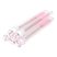 Pieptăn pentru gene Long Lashes, suport din plastic - roz