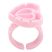 Long Lashes suport pentru lipici tehnica volume - roz, cu inimioare (10buc)