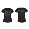 Tricou negru 'All you need' Long Lashes - pentru un look sofisticat și elegant.