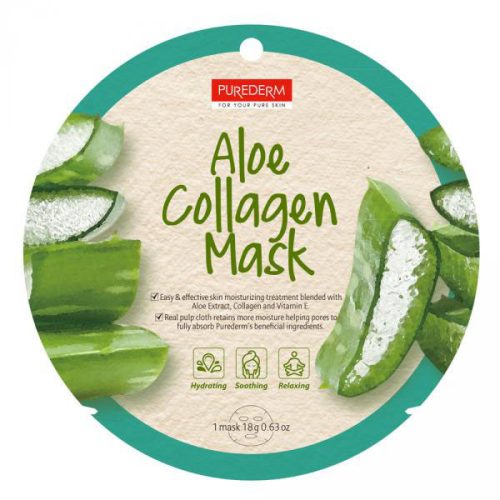 Masca PureDerm cu Aloe Vera pentru hidratare și revigorare