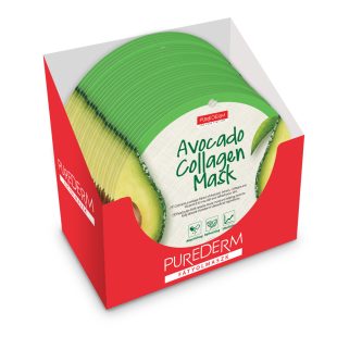   Masca PureDerm cu avocado - 24 bucăți, îngrijire naturală pentru tenul tău.
