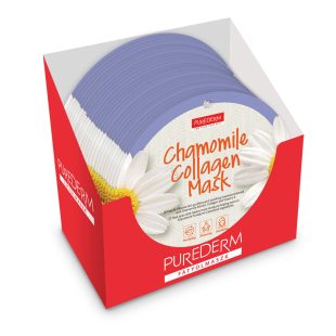   PureDerm Mască cu Mușețel, 24 buc/cutie - îngrijire blândă pentru ten.