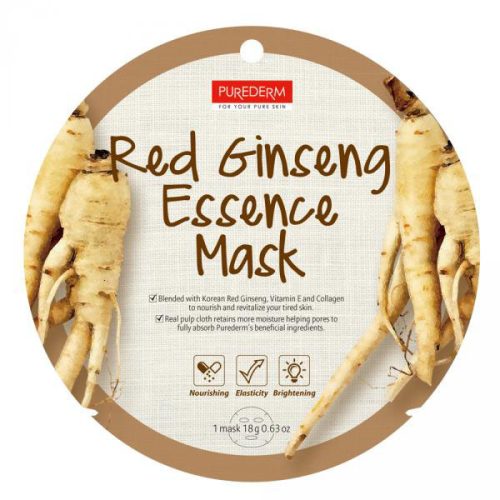 Masca cu Ginseng PureDerm pentru revitalizare și hidratare intensă