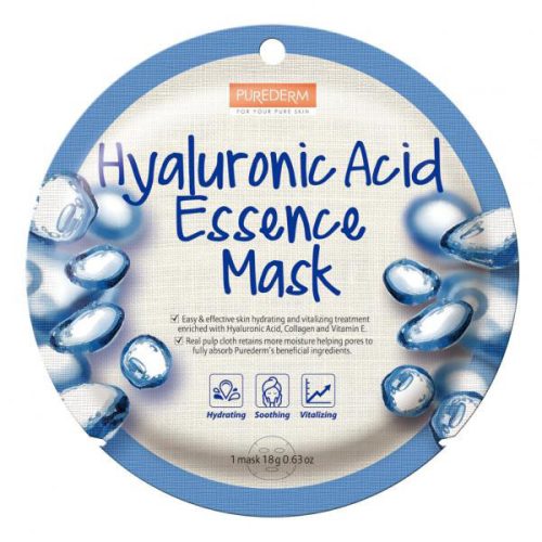 Masca cu acid hialuronic PureDerm pentru hidratare intensă
