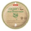 PureDerm Mască Vegan cu Aloe Vera 3 în 1 pentru o piele radiantă și hidratată