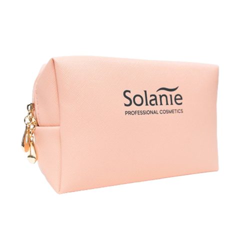 Necesar Solanie roz-gold pentru o organizare elegantă a produselor tale de îngrijire.