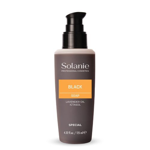 Săpun Negru Solanie 125 ml - Curățare profundă și strălucire naturală.