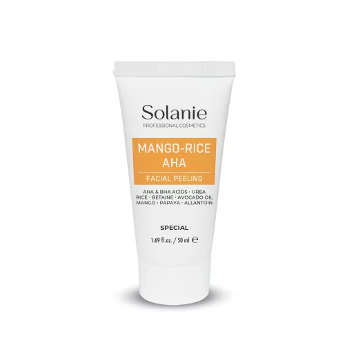 Solanie Exfoliant AHA cu Mango și Orez 50ml – Revitalizare pentru piele catifelată!