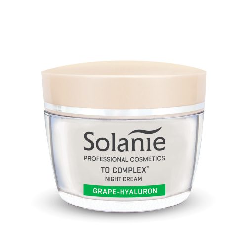 Solanie Crème de noapte cu complex TO de acid hialuronic și struguri 50 ml