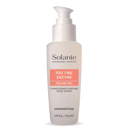 Solanie Pro Fine Peeling Enzimatic Gel 125ml - Exfolierează delicat pentru un ten strălucitor.