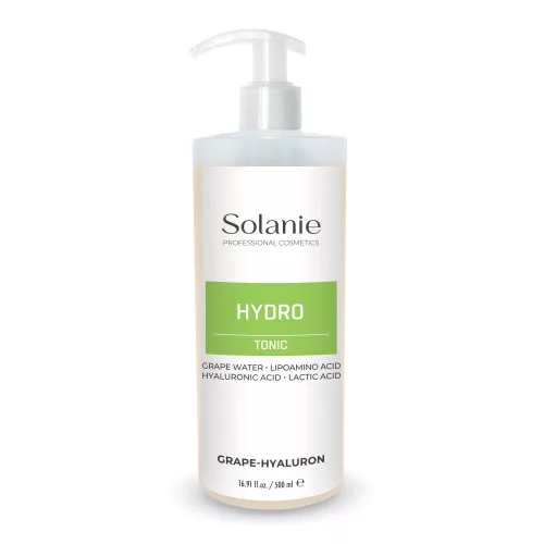 Tonicul hidratant cu hialuron și struguri Solanie, 500 ml - pentru o piele radiantă.