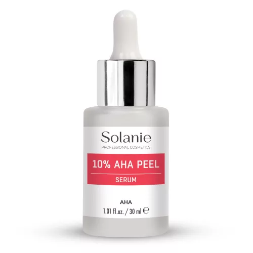 Solanie AHA Peel 10 Serum - exfolierează delicat pentru o piele radiantă, 30ml