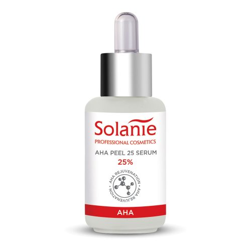 Serum Solanie AHA peel 25, 30 ml – Exfolierează delicat pentru o piele radiantă.