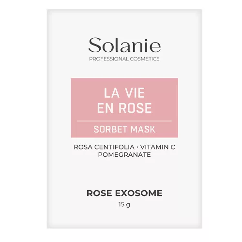 Masca sorbet La Vie En Rose Solanie, 15g - hidratare i revitalizare delicat.
