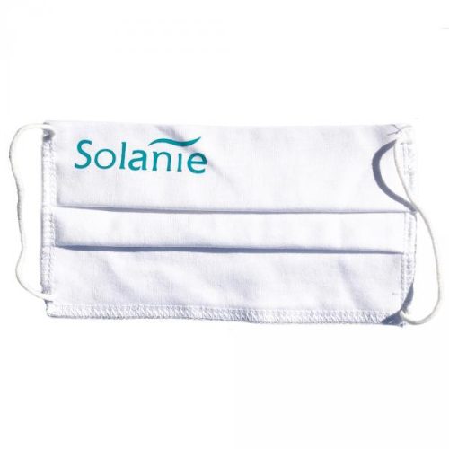 Masca de protecție din bumbac Solanie – confort și siguranță elegantă.