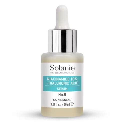 Solanie Skin Nectar No.9 Ser cu Niacinamidă 10% + Acid Hialuronic - 30ml